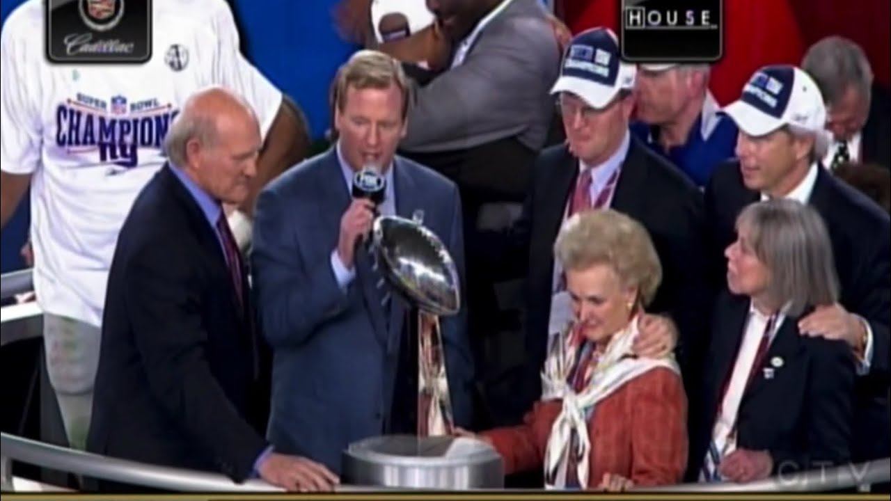SUPERBOWL XLII post game and Trophy presentation