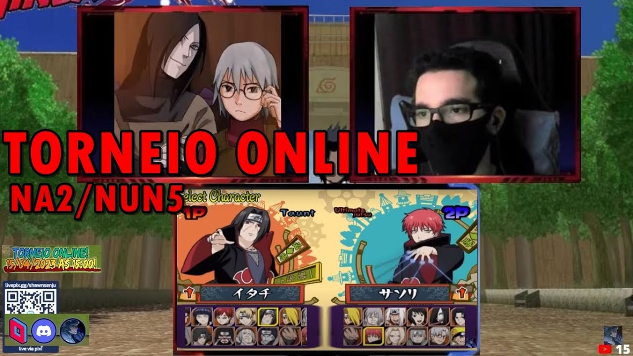 🔴Torneio NARUTO ULTIMATE NINJA 5 - Parsec; Winners e Losers Bracket