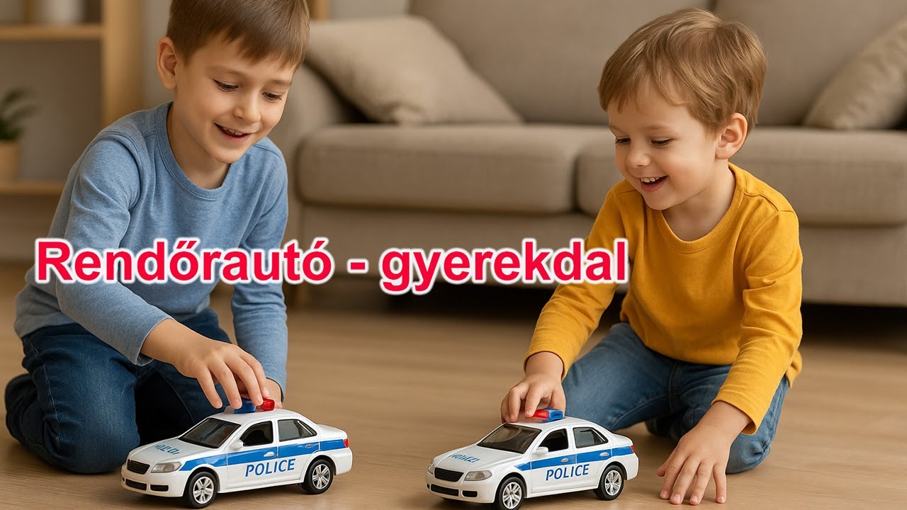 Rendőraut&oacute; - gyerekdal 🇭🇺🎧👫🚓🚔