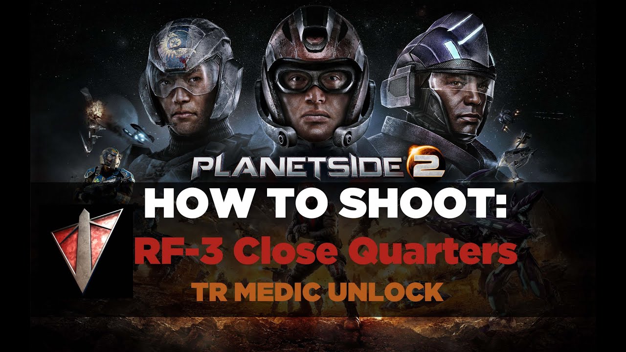Planetside 2 RF-3 Gun tutorial recoil control and review (TR  Medic kit)