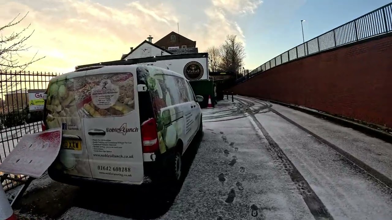 RIVER TEES IS FROZEN IN STOCKTON