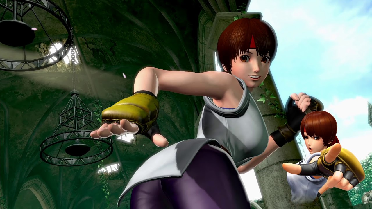 Ballbusting in game THE KING OF FIGHTERS XIV ユリ