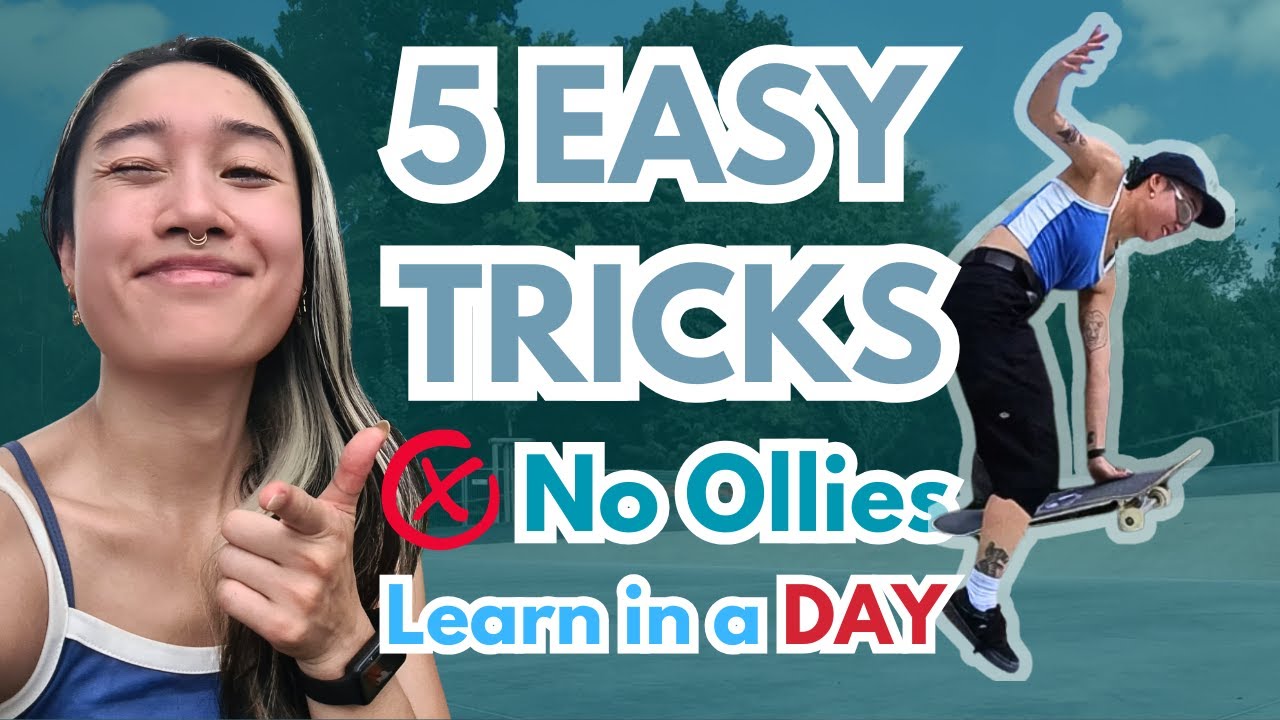 5 Beginner Tricks to Learn in One Day (No Ollie Needed!)