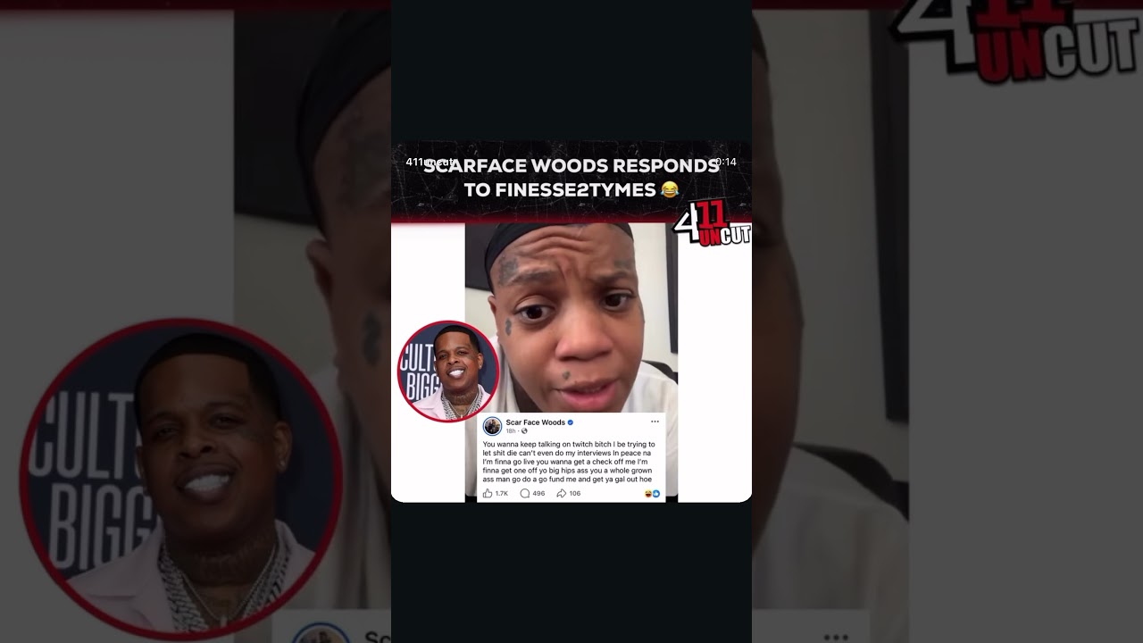 Brorillla tells finesse2tymes get shugg out of jail stop mentioning her #finese2tymes #scarfacewoods