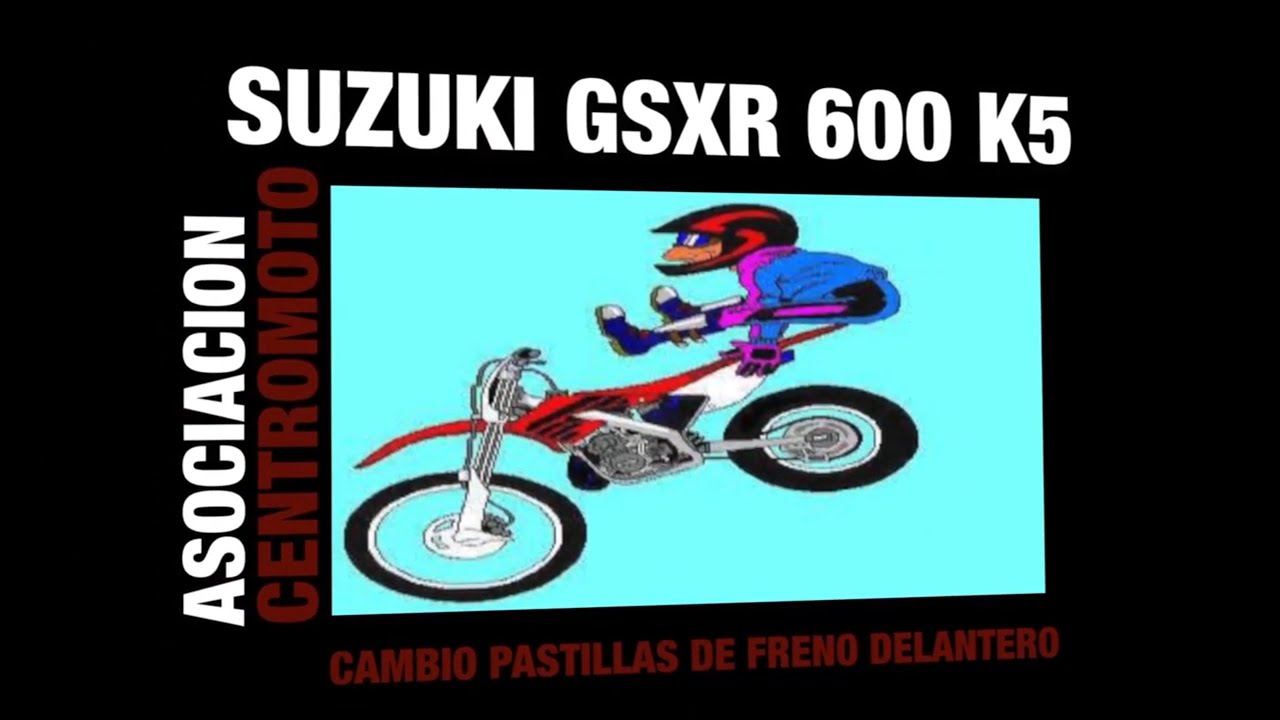 SUZUKI GSXR 600 K5 CAMBIO DE PASTILLAS DE FRENO DELANTERO