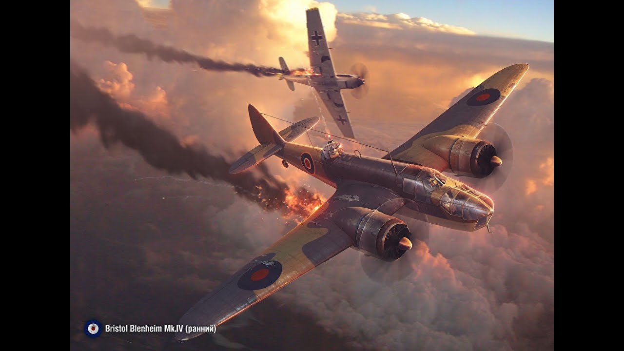 ME-109 VS 2 Bristol Blenheim