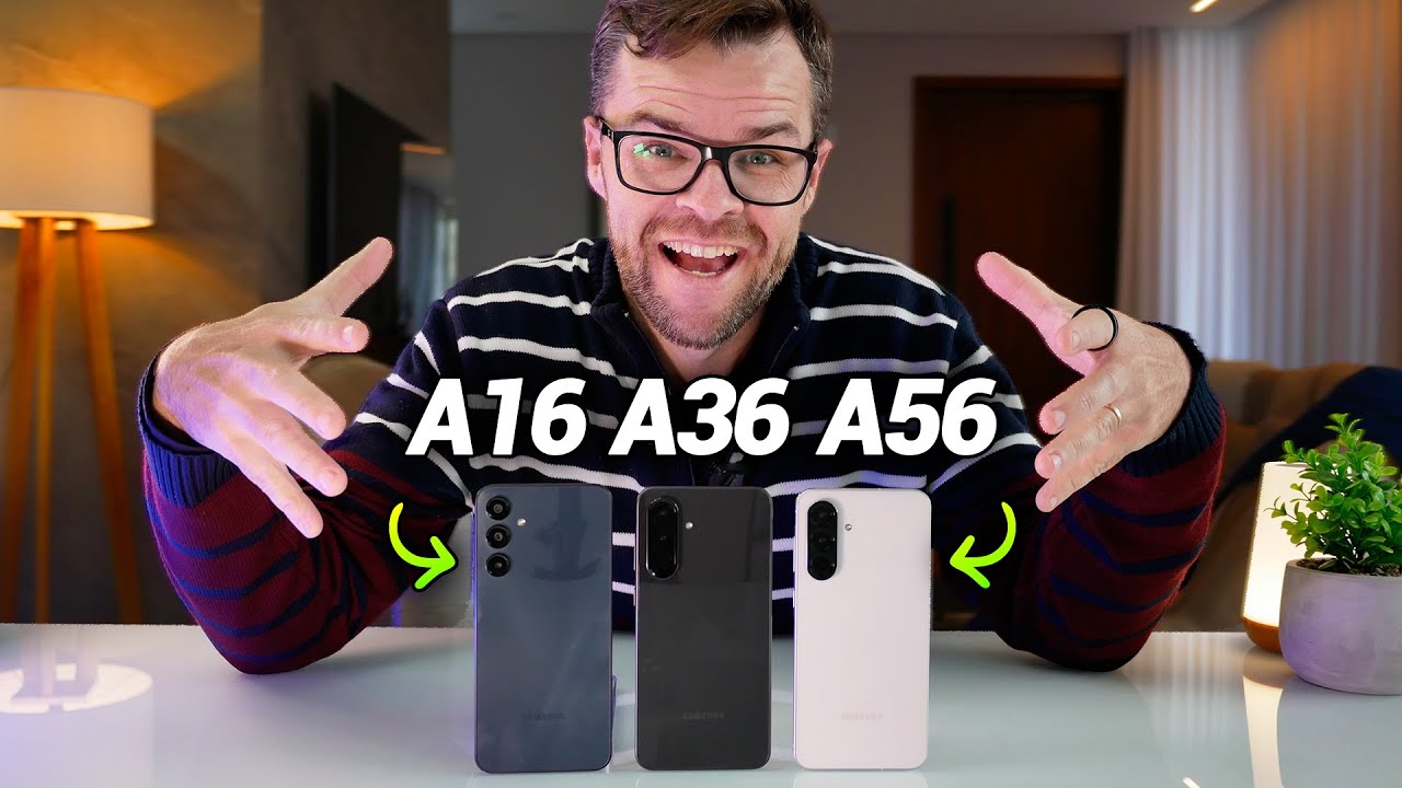 Galaxy A56 vs A36 vs A16: Qual VALE mais a pena em 2025?
