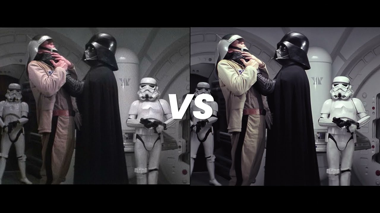 Star Wars Original Theatrical DVD (Limited Edition) vs Disney 4K Blu ray COLOR COMPARISON