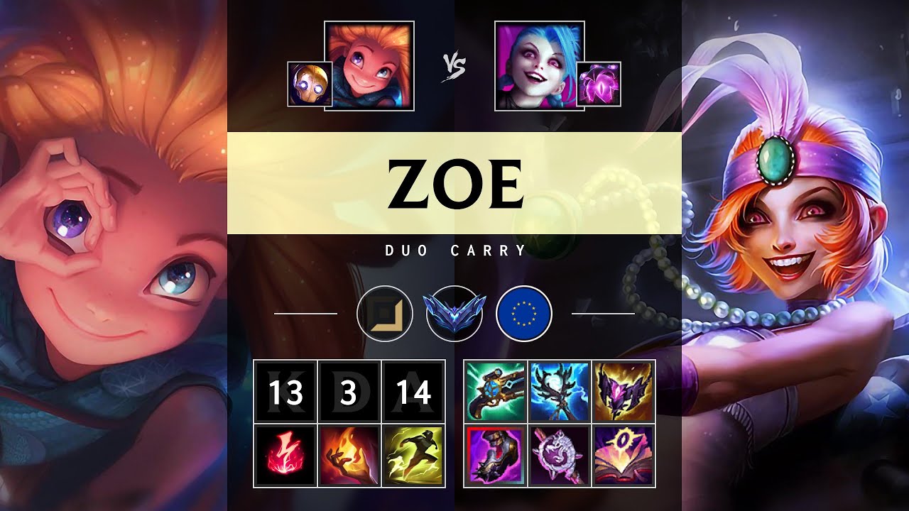 Zoe Carry vs Jinx - EUW Diamond Patch 25.09