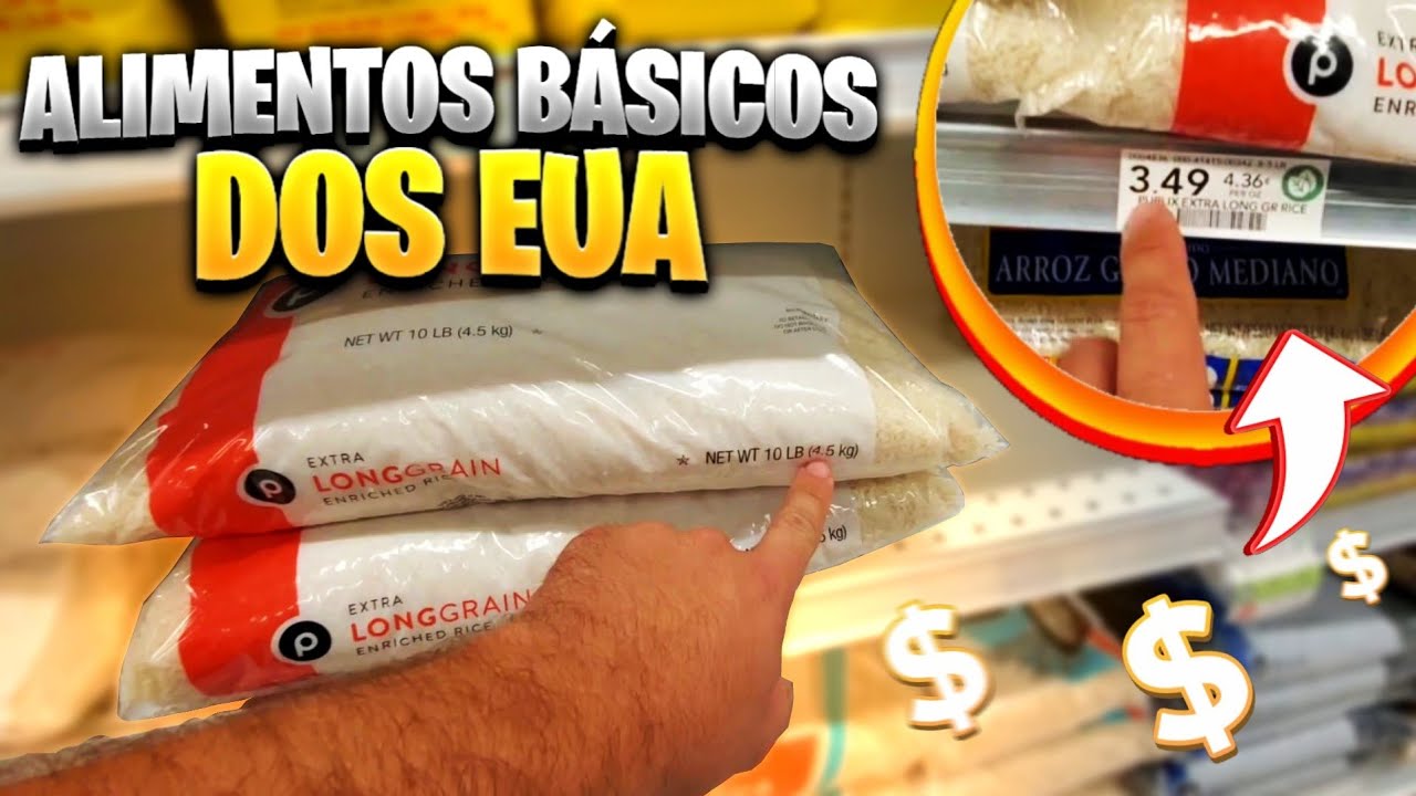PASSANDO RAIVA NO MERCADO AMERICANO 😰 ARROZ E OUTROS ALIMENTOS BÁSICOS