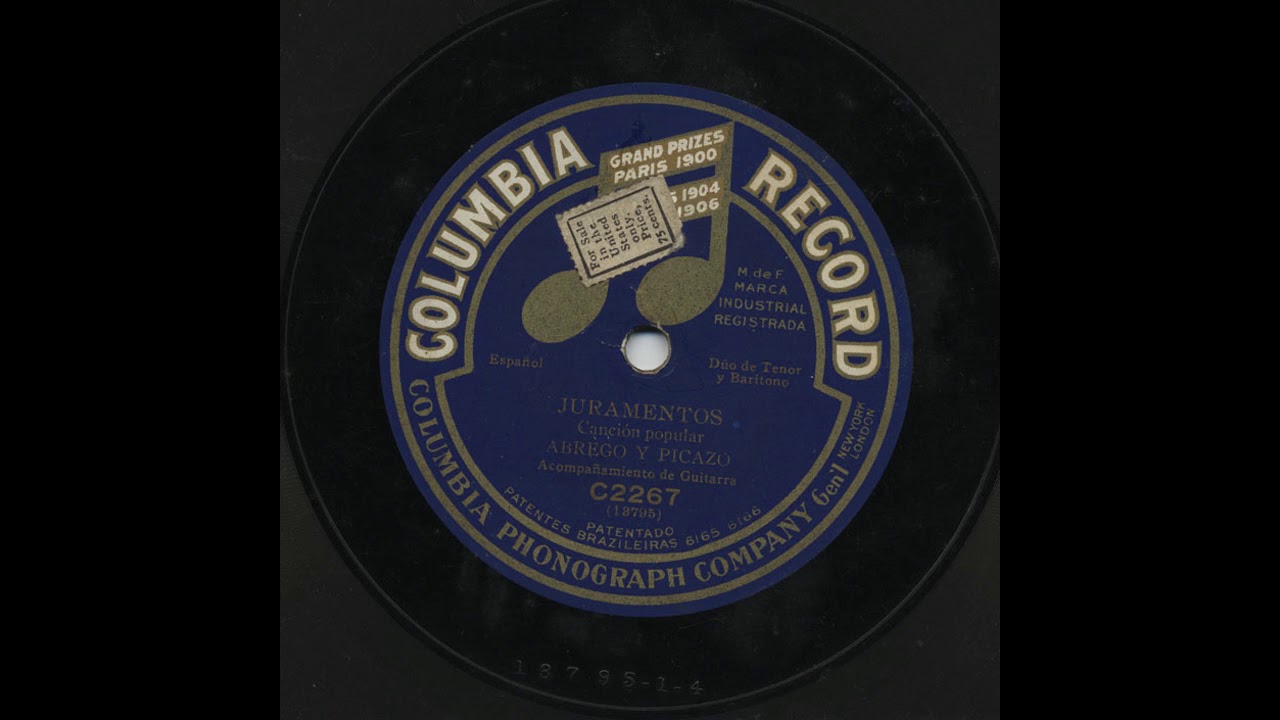 Abrego Y Picazo - Juramentos - Columbia C2267