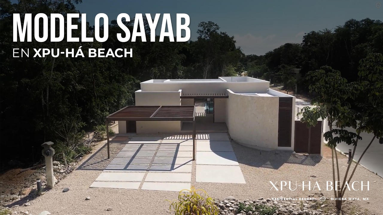 Modelo SAYAB en XPU-HÁ BEACH 🌿🏝️ Casa de 189 m² con Alberca Privada en la Riviera Maya | Lote + Casa