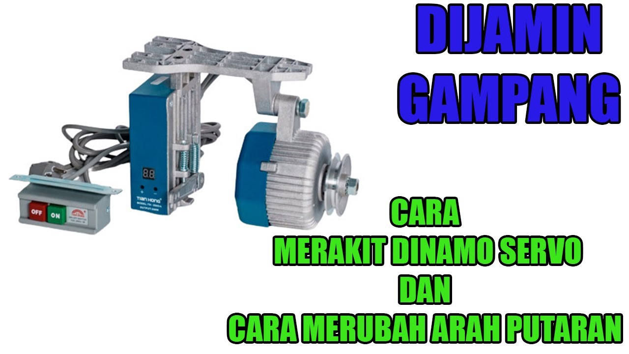 cara merakit dinamo servo dan merubah arah putaran