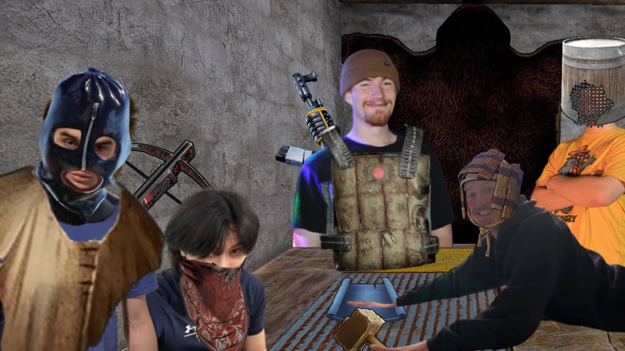 IRL friend group plays rust