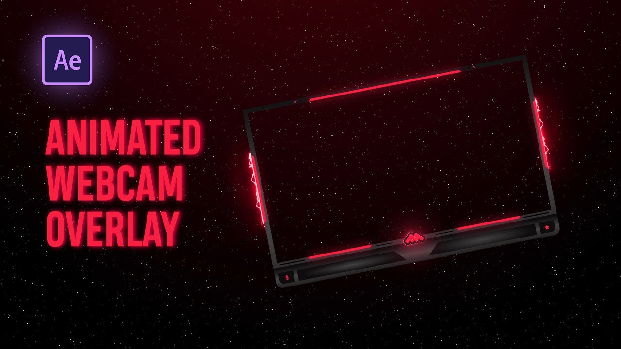 Animated Facecam Overlay Tutorial - (FREE AI+AEP) - Free Template - Saber Plugin