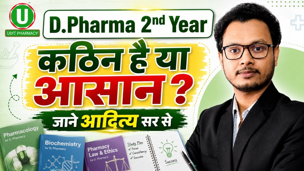 D.Pharm 2nd Year Biochemistry आसान है या कठिन | D.Pharma 2nd Year New Batch | Aditya Sir