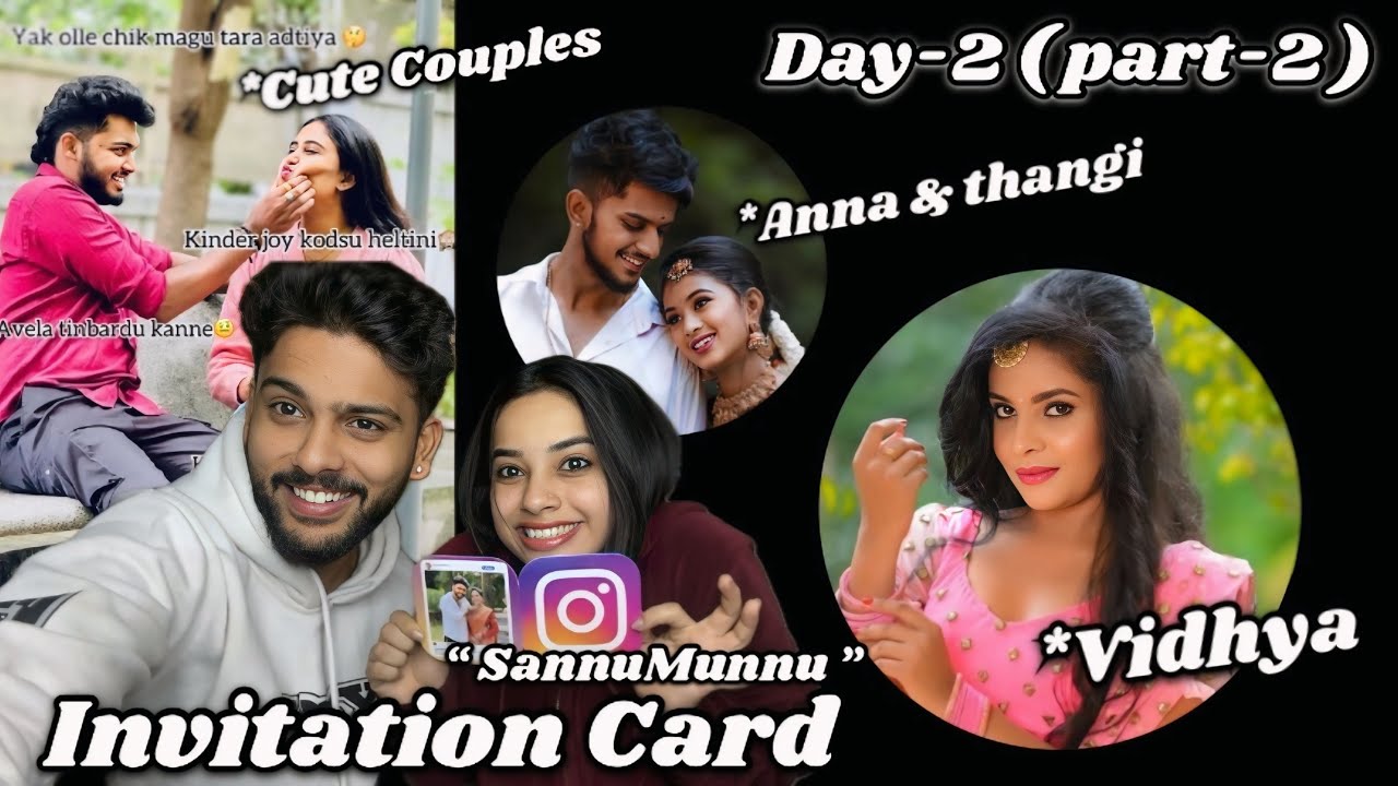 Day-2 (part-3) marriage invitation..💍❤️||kannada|| @sannumunnu  #cutepair #sannumunnu #lovestory 