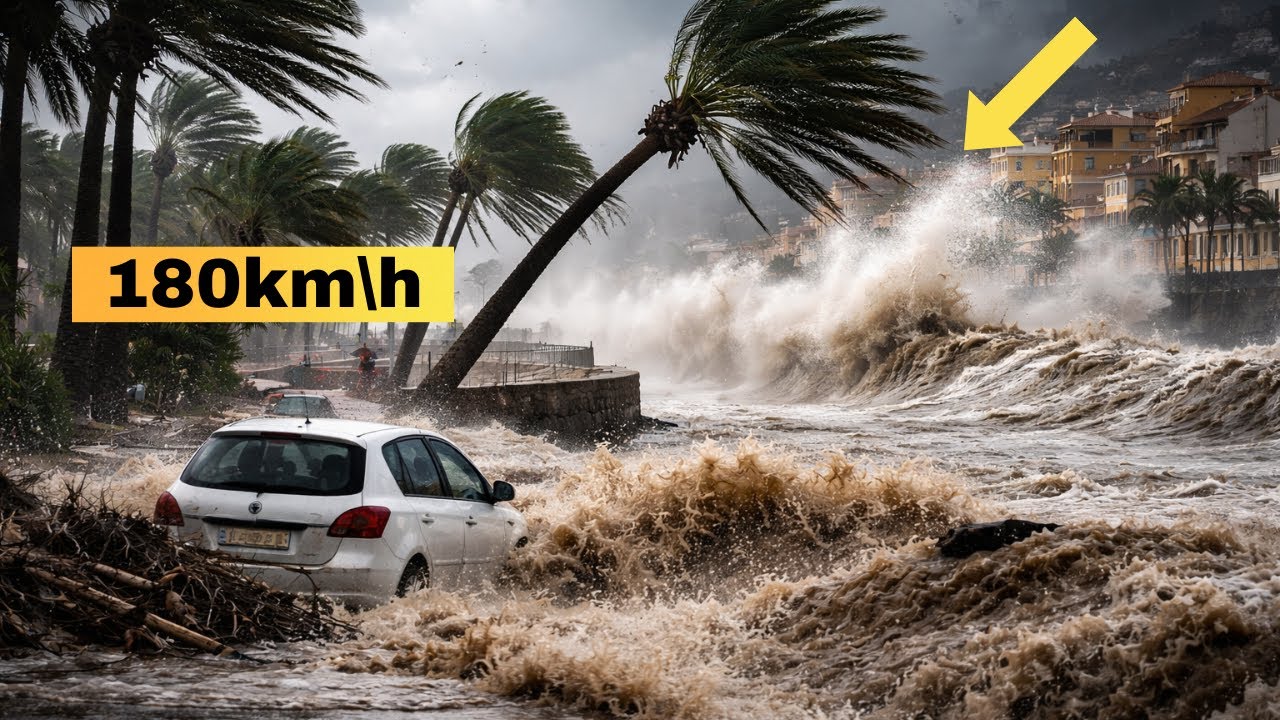 Chaos in Spain | The fury of the Kristina storm in the Ibirian Peninsula