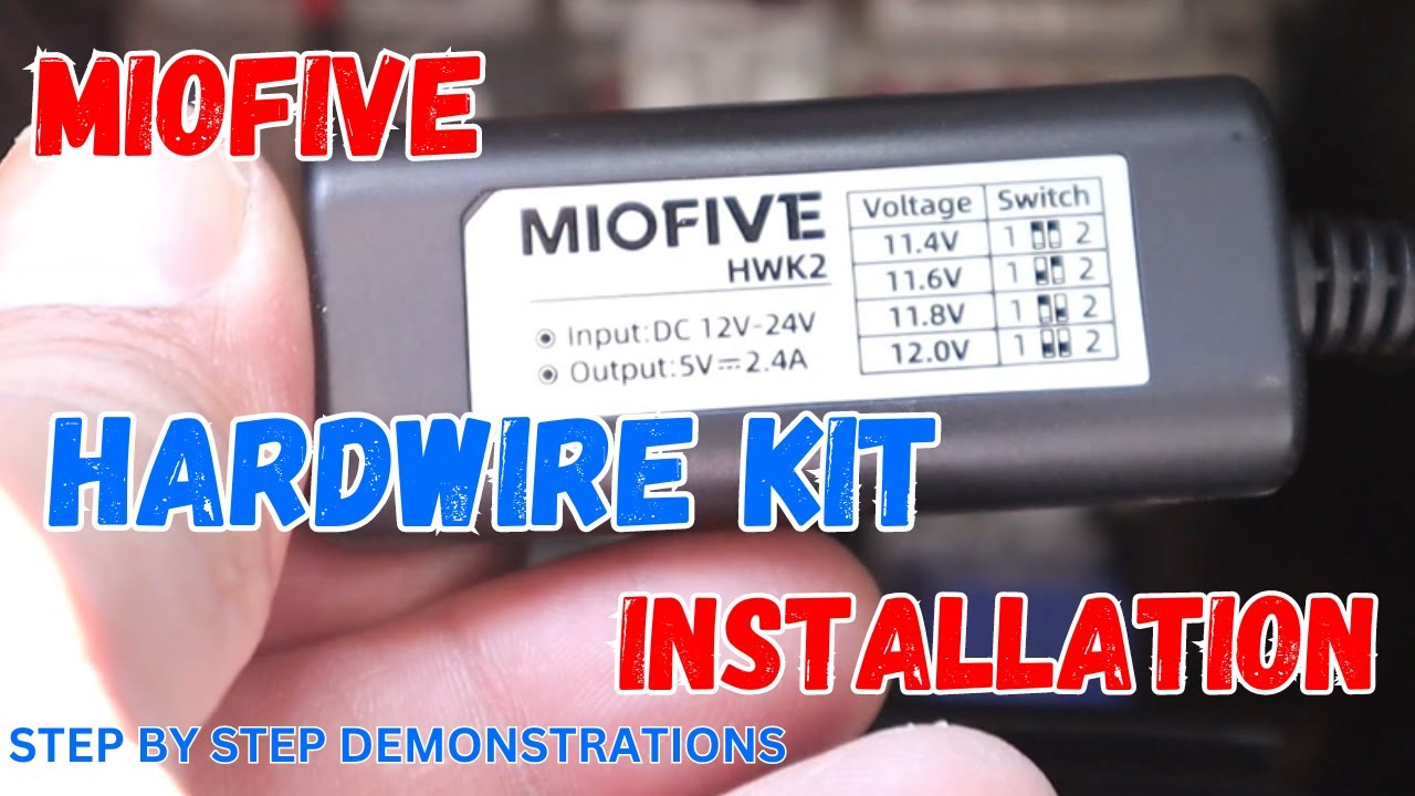 HOW TO INSTALL A HARDWIRE KIT & PARKING MODE SETUP MIOFIVE HARDWIRE KIT