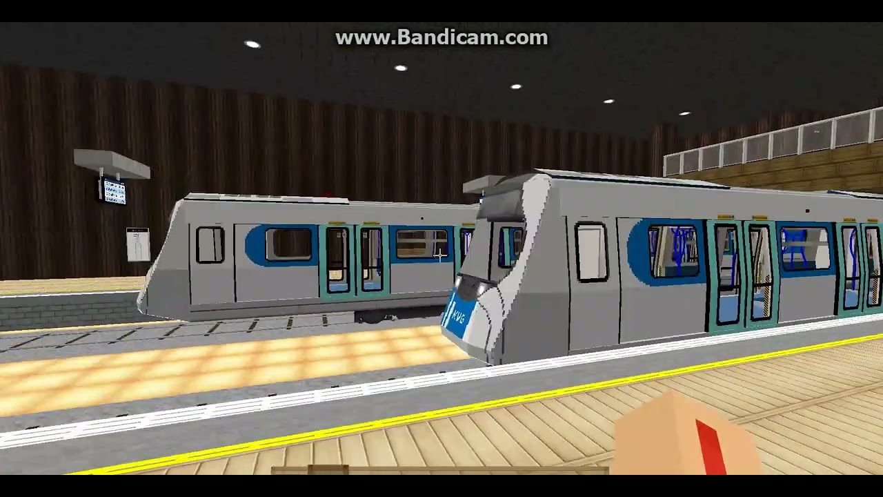 Southpark Metro Minecraft MTR - Zugverkehr im Bahnhof Jahnstraße - KVG Braunschweig Repaint