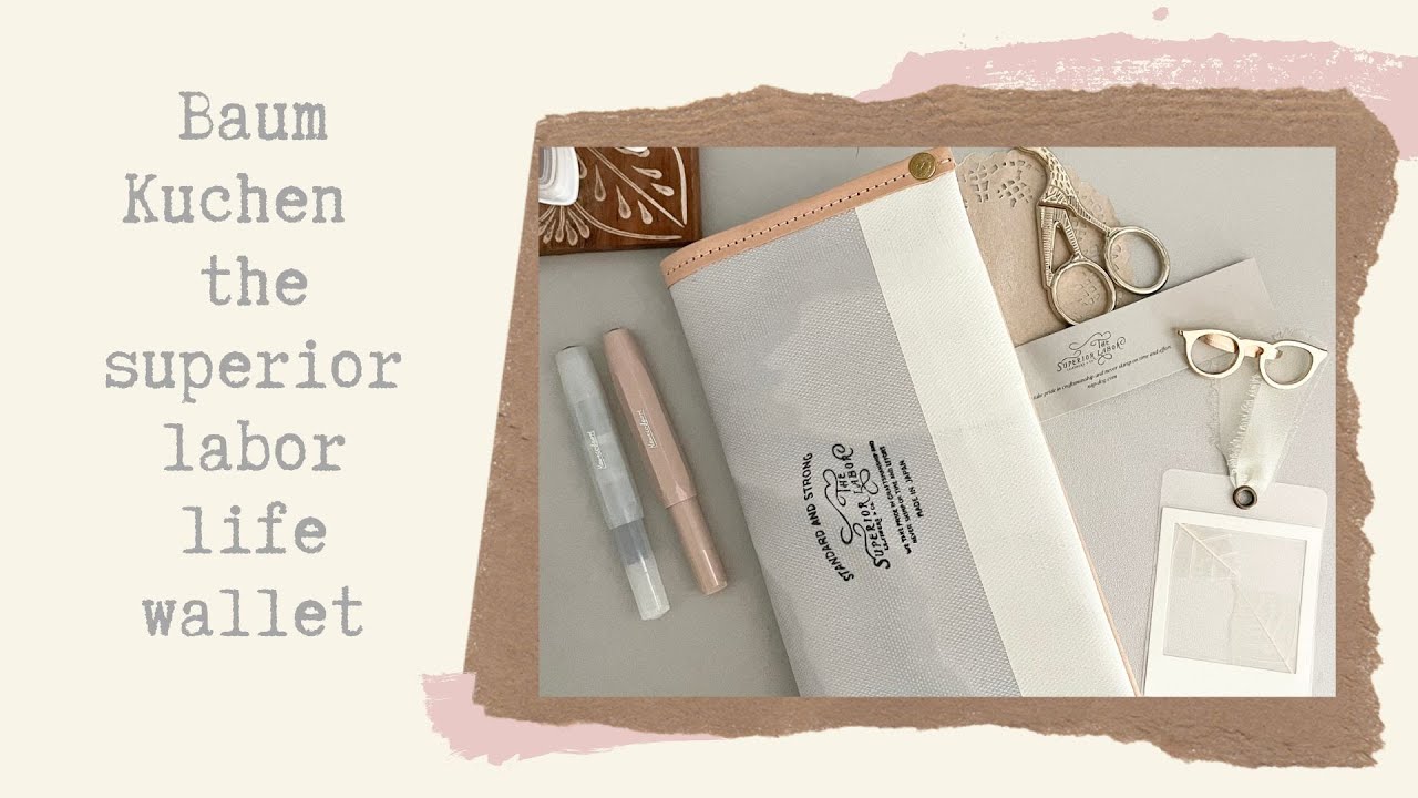 Baum Kuchen unboxing I Celestite grey and white, travel for life wallet