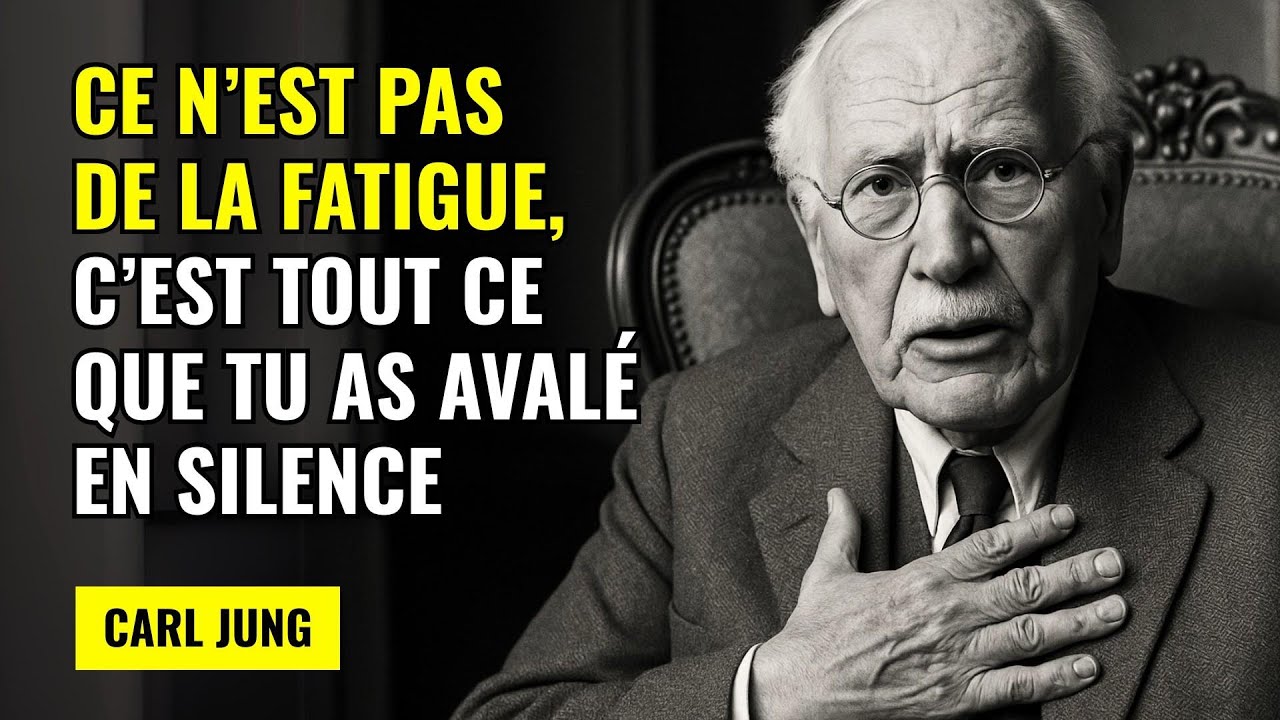 VOUS N'ÊTES PAS FATIGUÉ… VOUS ÊTES SUBMERGÉ PAR TOUT CE QUE VOUS AVEZ GARDÉ EN SILENCE — Carl Jung