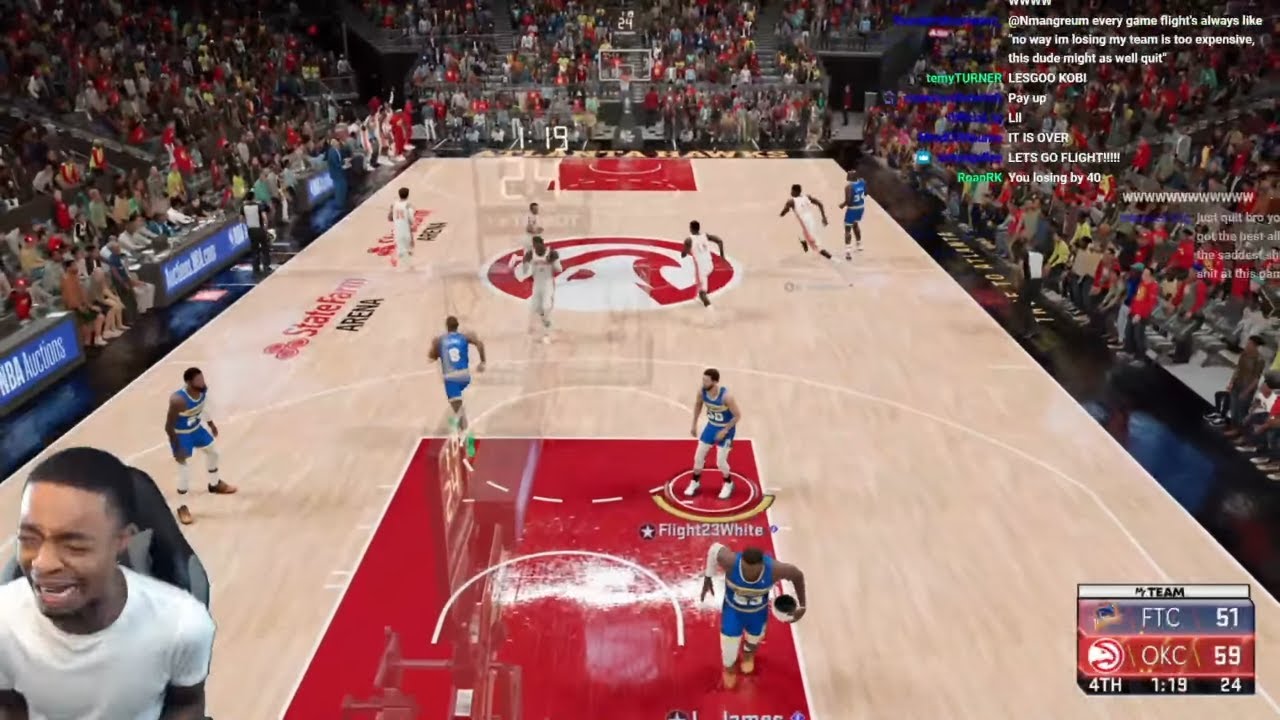 FlightReacts CRIES & RAGES After His *NEW* $32,000 MyTeam MISSES WIDE OPEN Against The Atlanta Hawks