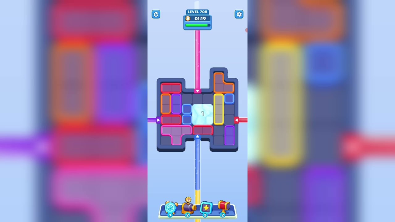 Water out puzzle level 708 Solution and walkthrough for gameplay 