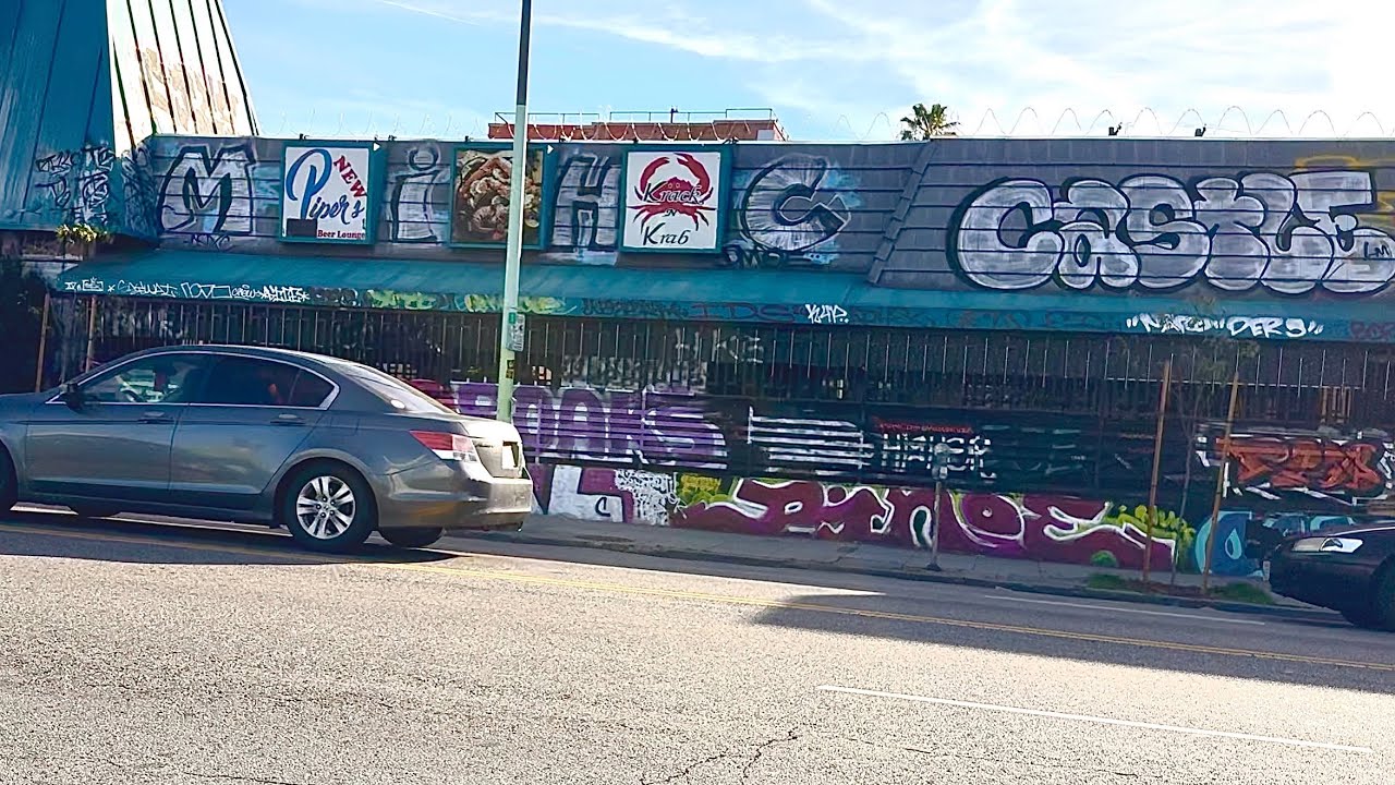 KOREATOWN BEING GRAFFITI DESTROYED; HOWEVER LADIES AS DAYTIME MODELS STRUTTING STREETS TAX REVENUES