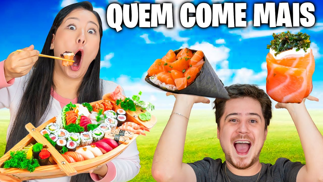 QUEM COME MAIS COMIDA JAPONESA GANHA | Blog das irmãs
