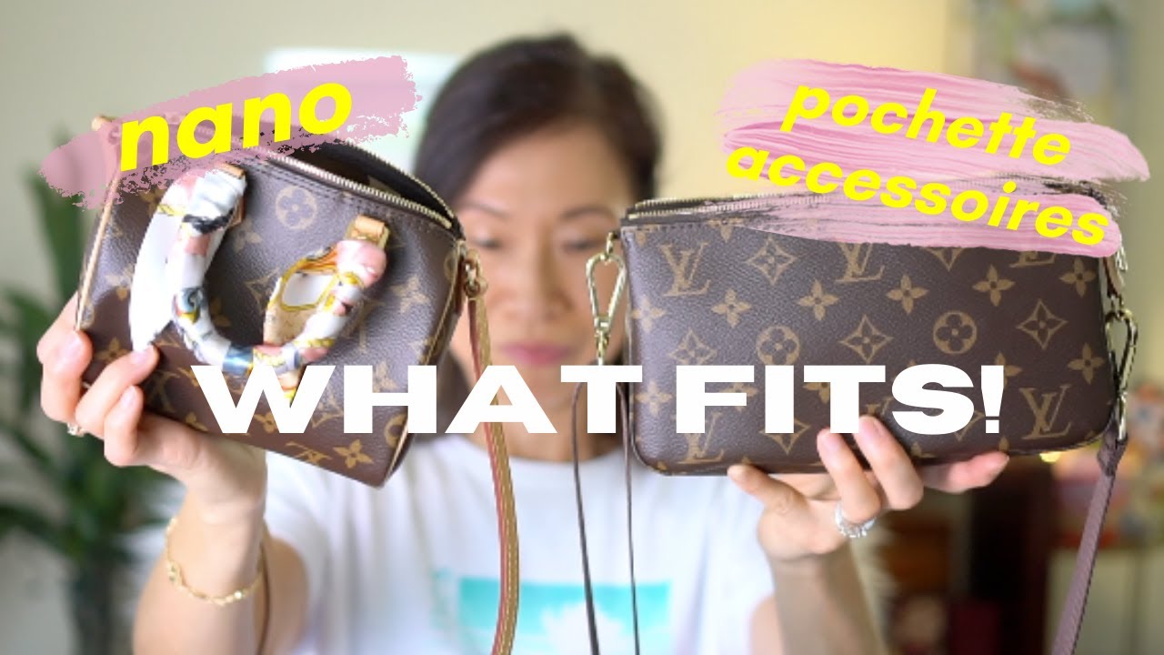 WHAT FITS! 🤔  | Comparison of the LV Nano vs Pochette Accessoires