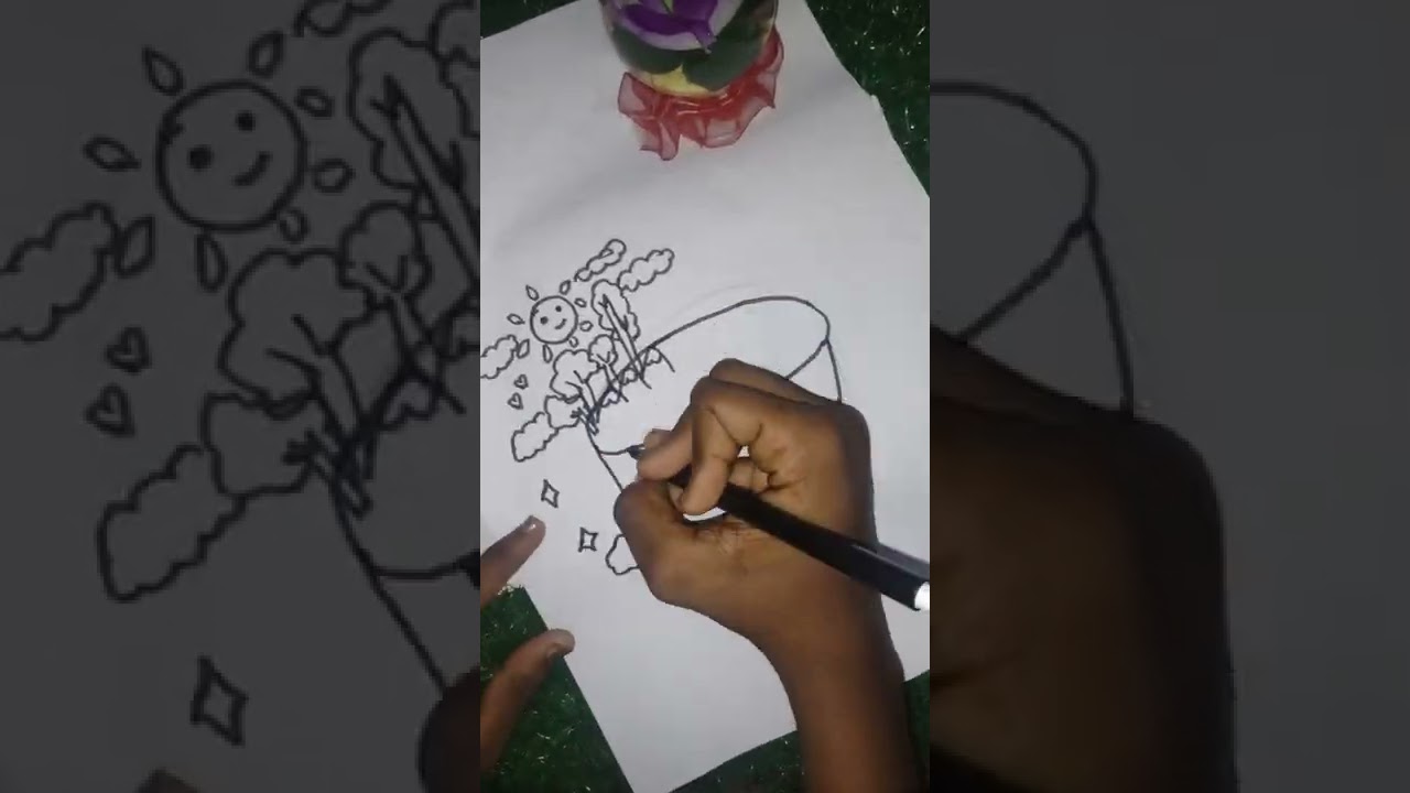 #shorts #environmentday save earth drawing #thinkGreen