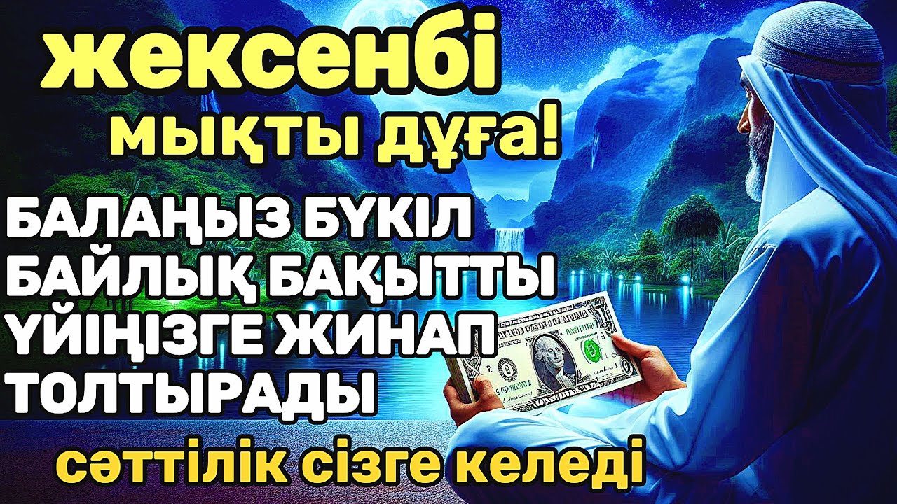 жексенбі КҮНІ ЕҢ ҚҰДІРЕТТІ ДҰҒА! Үйіңізге үлкен сый келеді қуанышпен бақытқа толады,ар-рахман сүресі