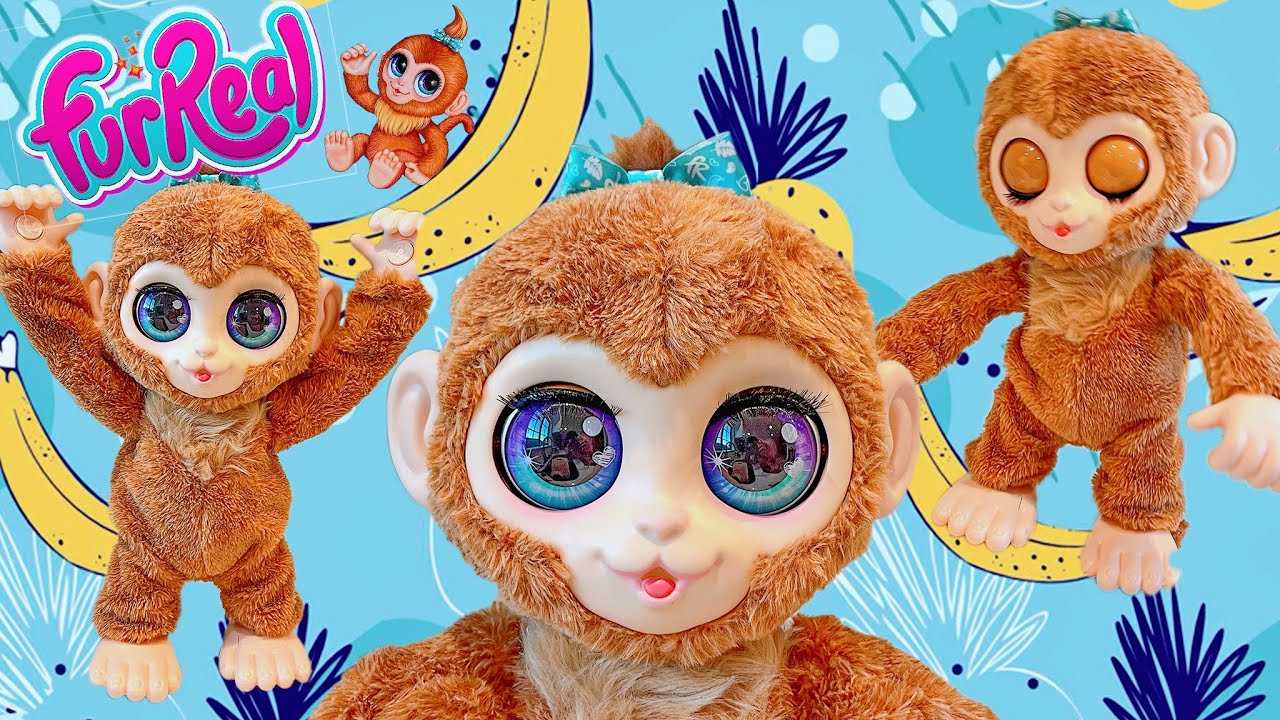 New furReal Peanut the Playful Monkey Interactive Pet Toy Unboxing | SO AWESOME & SUPER CUTE !