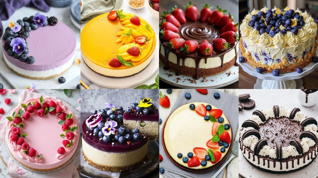 🧀🎂Cheesecake Decoration Ideas/Cheesecake Design Ideas/Cake Design/Anniversary Cake/Birthday Cake