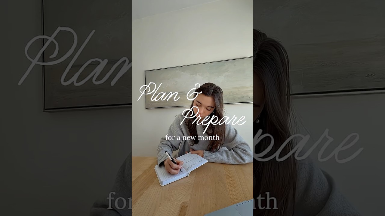 plan & prepare with me for a new month #monthlyplanning #productivity #planwithme  #organization