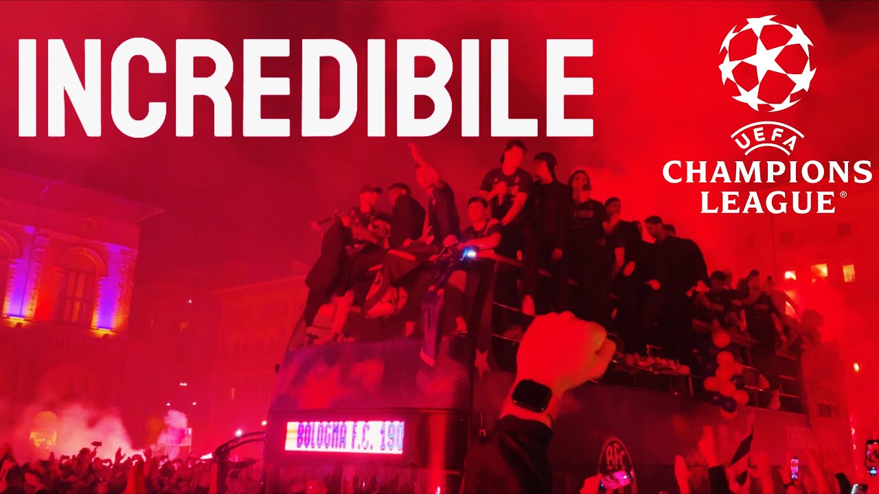 Festa da Lacrime con i Calciatori a Bologna per festeggiare la Champions League