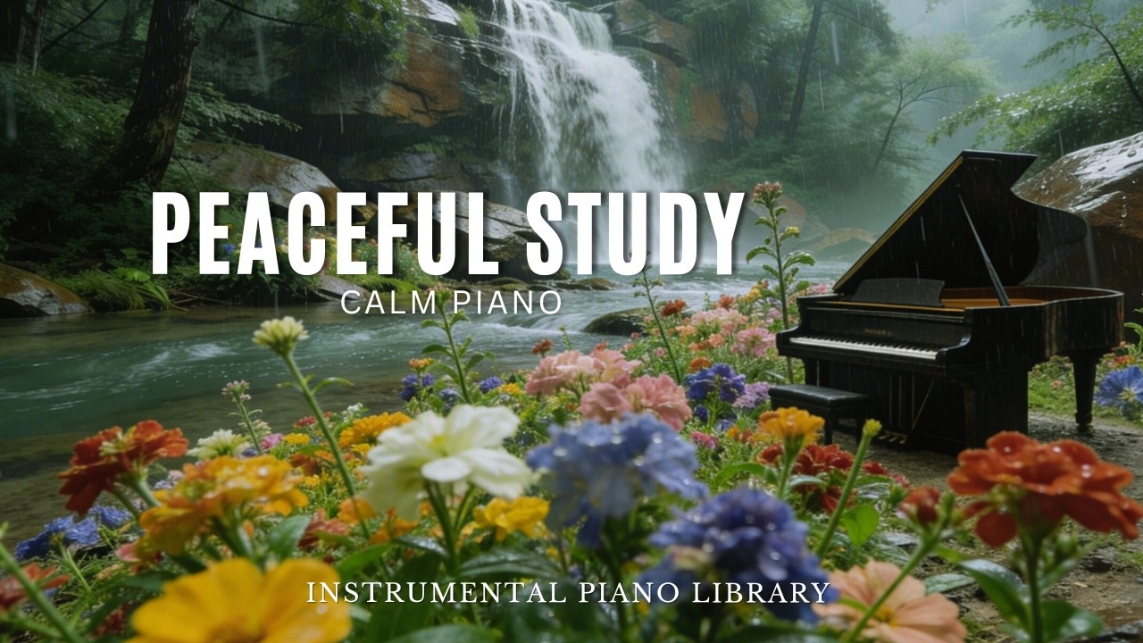 Calm Piano Instrumental Music for Peaceful Study Time