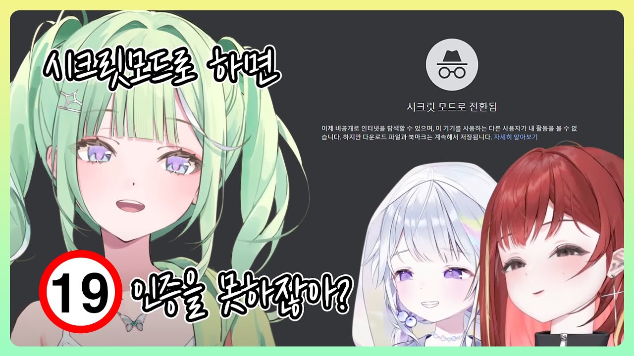 시크릿모드로 인증을 어떻게 하는지 물어보는 리코