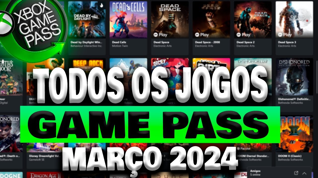 TODOS os JOGOS do XBOX GAME PASS ULTIMATE em MARÇO - Catálogo Completo 2024!!