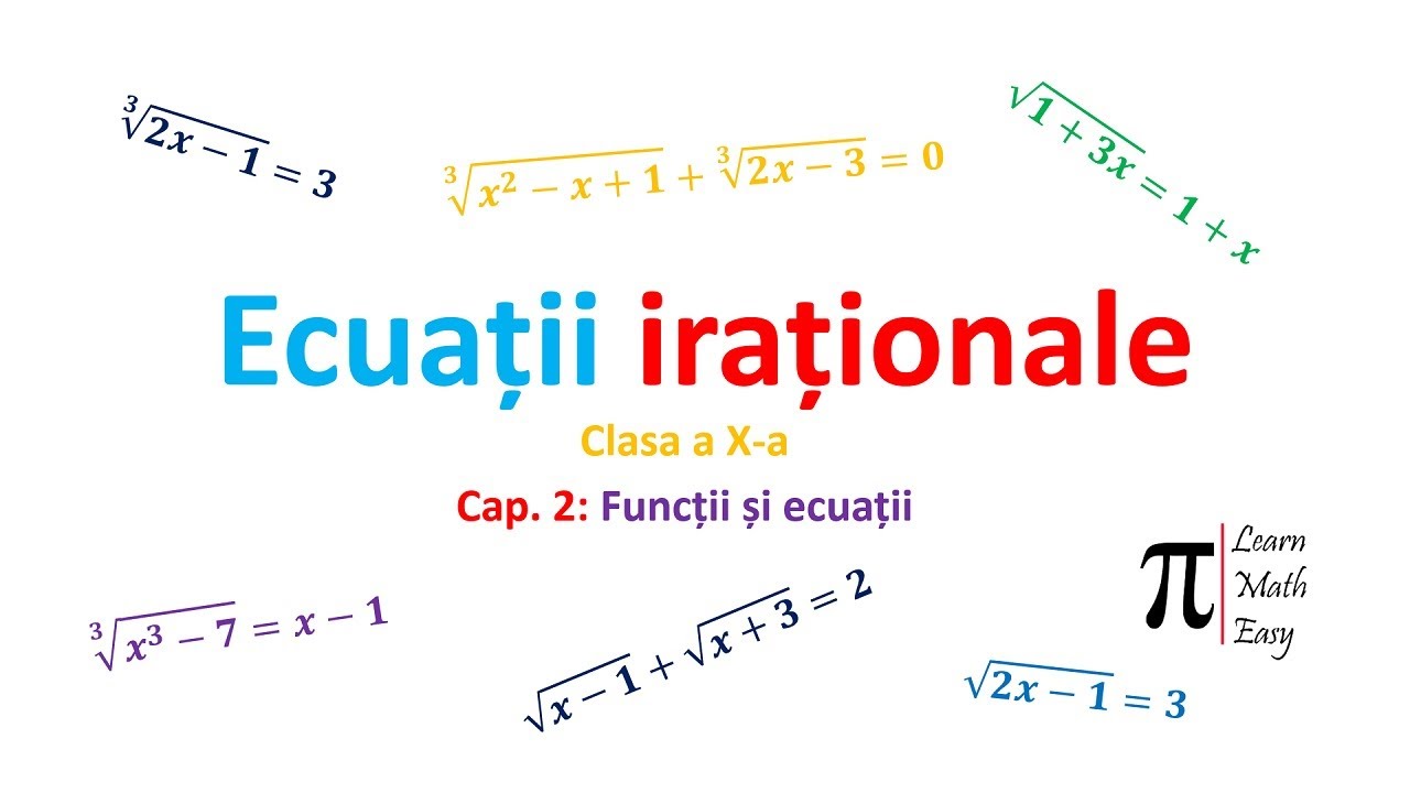 Clasa X Ecuatii irationale