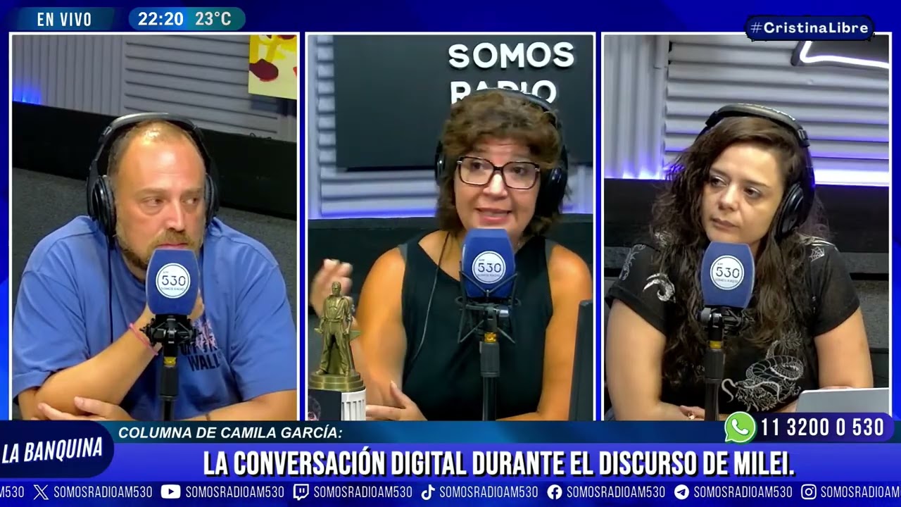 COLUMNA DE CAMILA GARCÍA: LA CONVERSACIÓN DIGITAL DURANTE EL DISCURSO DE MILEI - LA BANQUINA - AM530