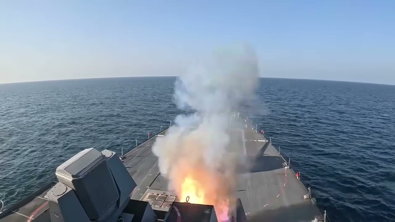 USS Spruance Launches Tomahawks Missile &mdash; TLAM Strike Footage (Operation Epic Fury)