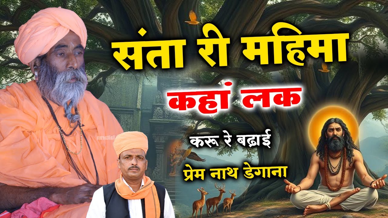 संता री महिमा कहा लक करू रे बढ़ाई / Santa Ri Mahima Kha Lak Kru Re badhai / प्रेम नाथ डेगाना / Prem n