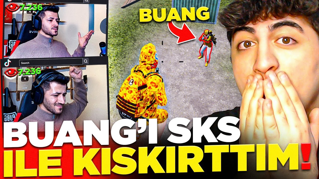BUANG'I VİDEO ÇEKERKEN TROLLEDİM! SKS İLE KIŞKIRTTIM! | PUBG Mobile