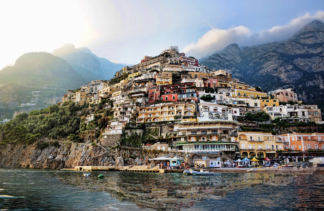 Aerial Drone capture of Positano