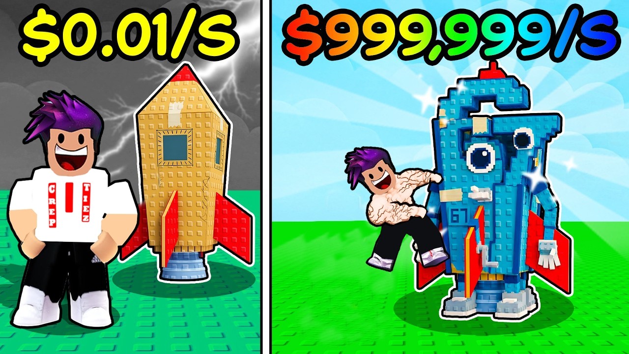 سرقت اقوة صندوق نفط وصار الصاروخ عني لفل مليون لعبة roblox !! 🚀