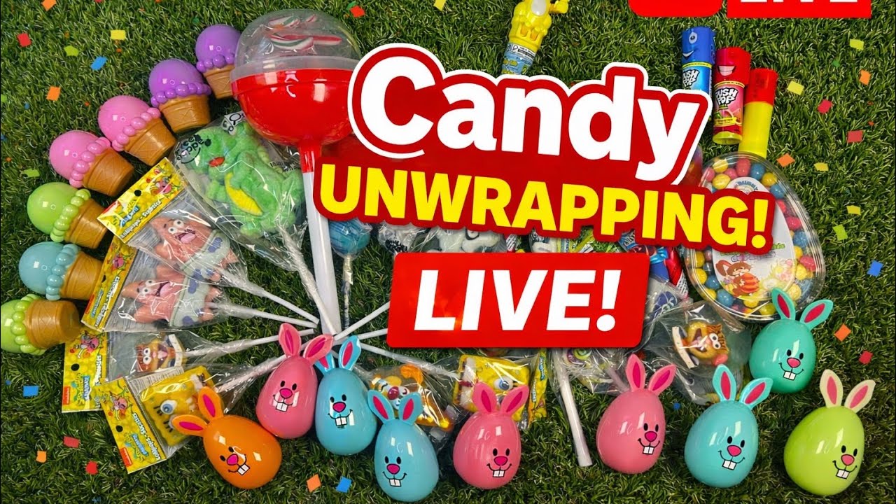 🔴 LIVE Colorful Candy Opening ASMR LIVE 🍬 Relaxing & Satisfying
