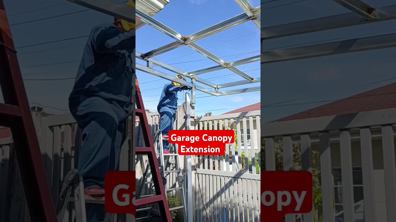 Garage Canopy Extension #highlights #buhaywelder #pinoywelder #beginners