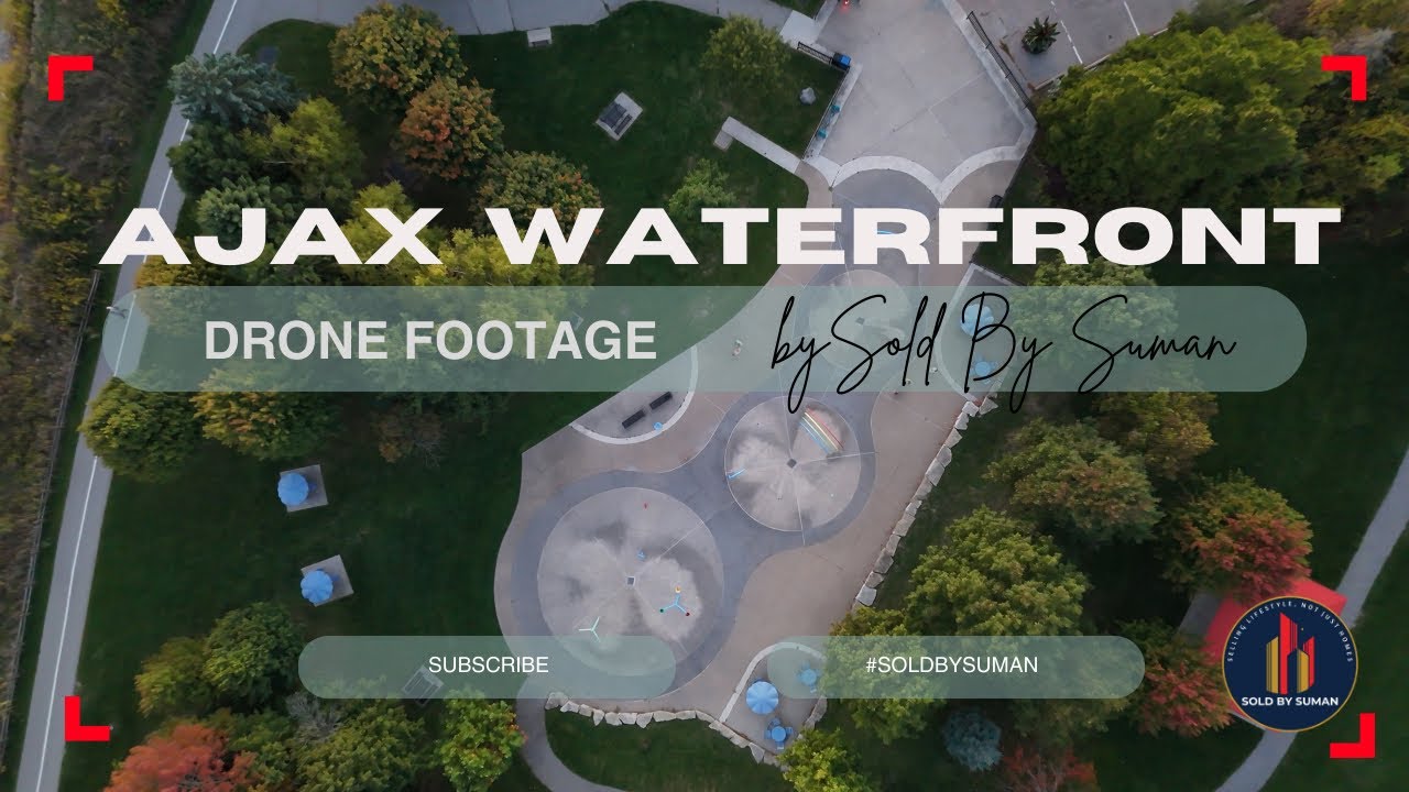 Summer Drone Footage of Ajax Waterfront 🇨🇦 | Lake Ontario Aerial Views